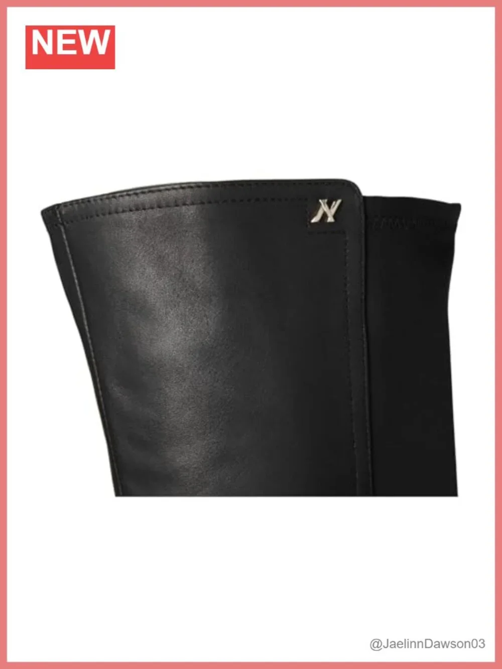 Naturalizer Reese Knee-High Boots Leather Neoprene Block Heel